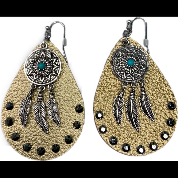Dream Catcher Jewelry - New Western Dream Catcher Earrings Teardrop Dangle